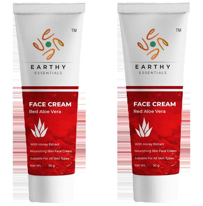 Earthy Essentials Red Aloe Vera Face Cream (50gm Each)