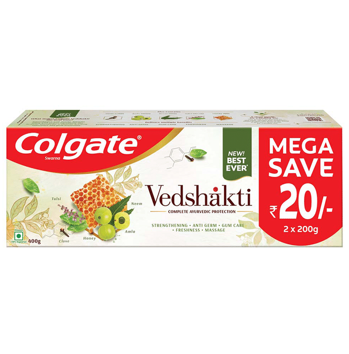 Colgate Swarna Vedshakti Anticavity Toothpaste (200gm Each)