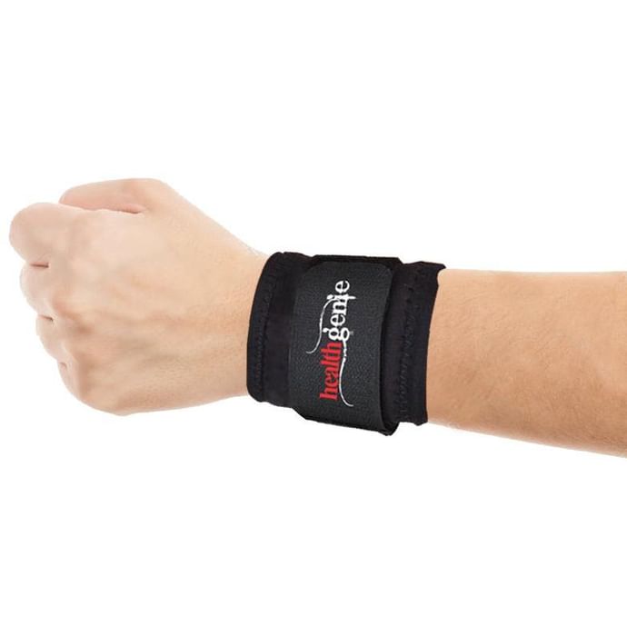 Healthgenie One Size Adjustable Wrist Support Black