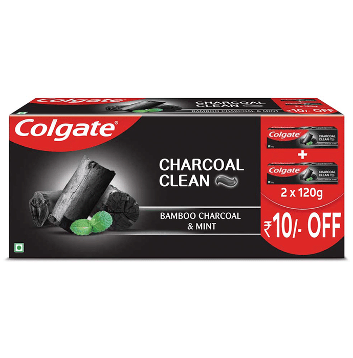 Colgate Charcoal Clean Toothpaste (120gm Each)