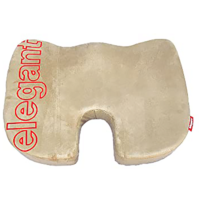 Elegant Active Memory Foam Coccyx Seat Cushion Beige