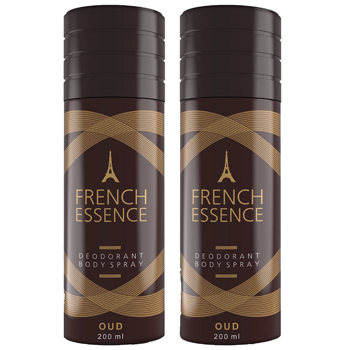 French Essence Oud Deodorant Body Spray (200ml Each)