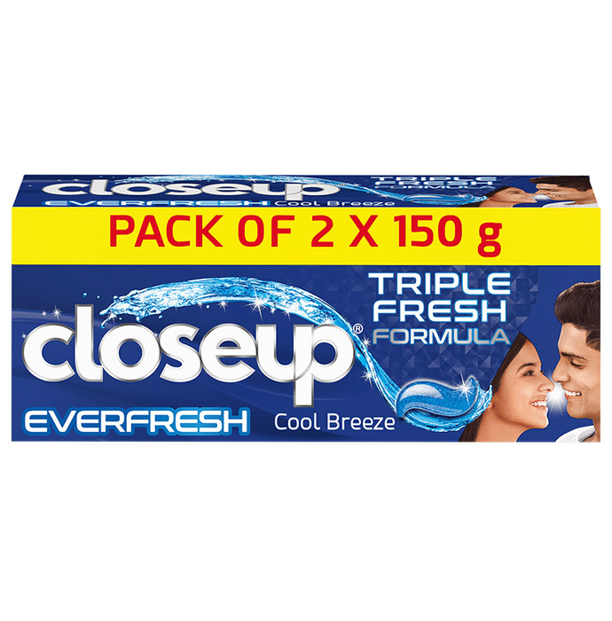 Closeup Everfresh Cool Breeze Toothpaste (150gm Each)