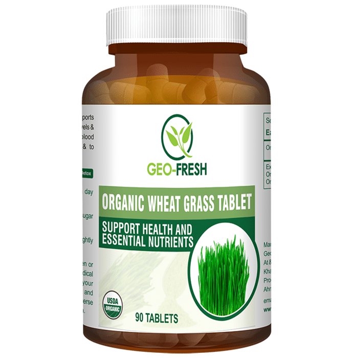 Geo Fresh Organic Wheat Grass 500mg Tablet