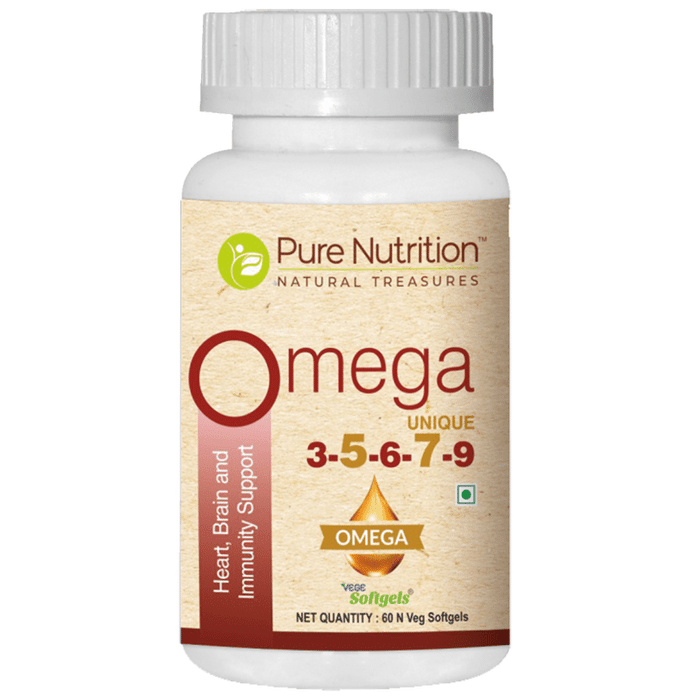 Pure Nutrition Omega Unique 3 5 6 7 9 Veg Softgel