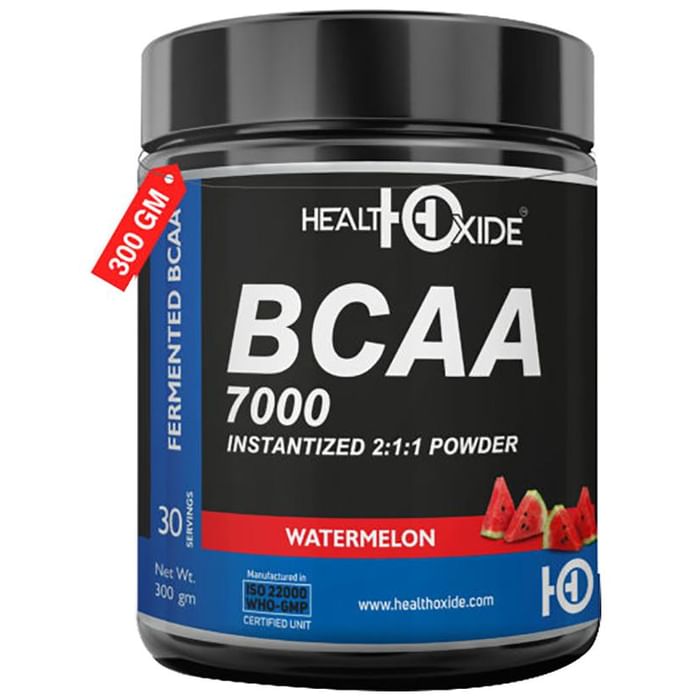 HealthOxide BCAA 7000 Instantized 2:1:1 Powder Watermelon