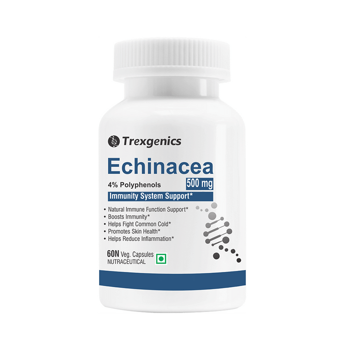 Trexgenics Echinacea 4% Polyphenols 500mg Veg Capsule