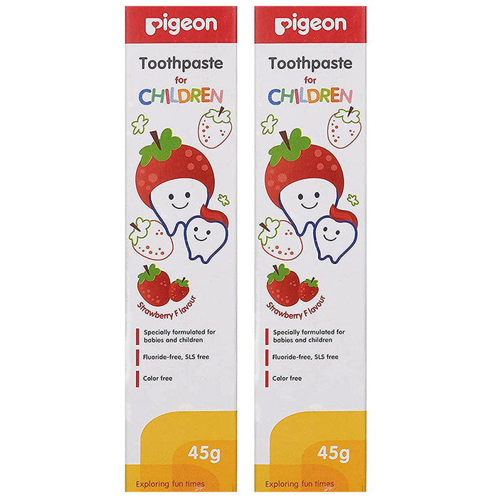 Pigeon Toothpaste for Children (45gm Each) Strawberry