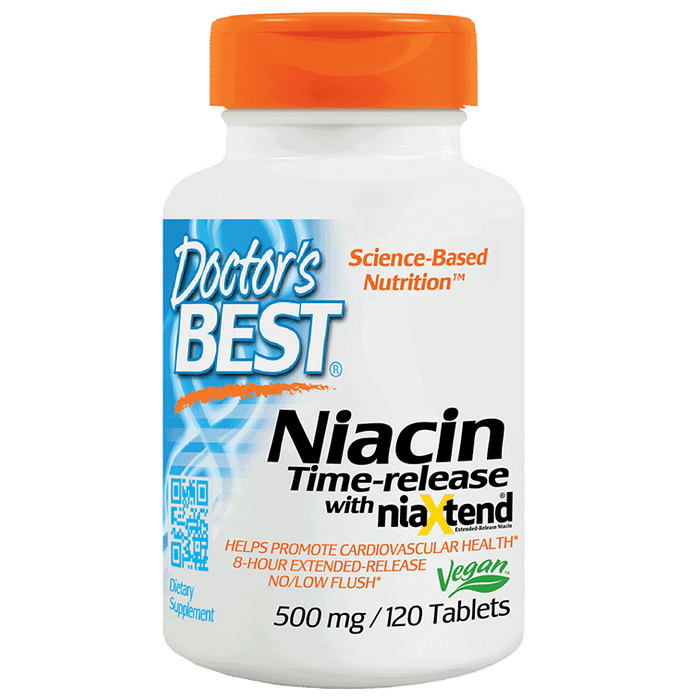Doctor's Best Niacin Time-Release with Niaxtend 500mg Tablet