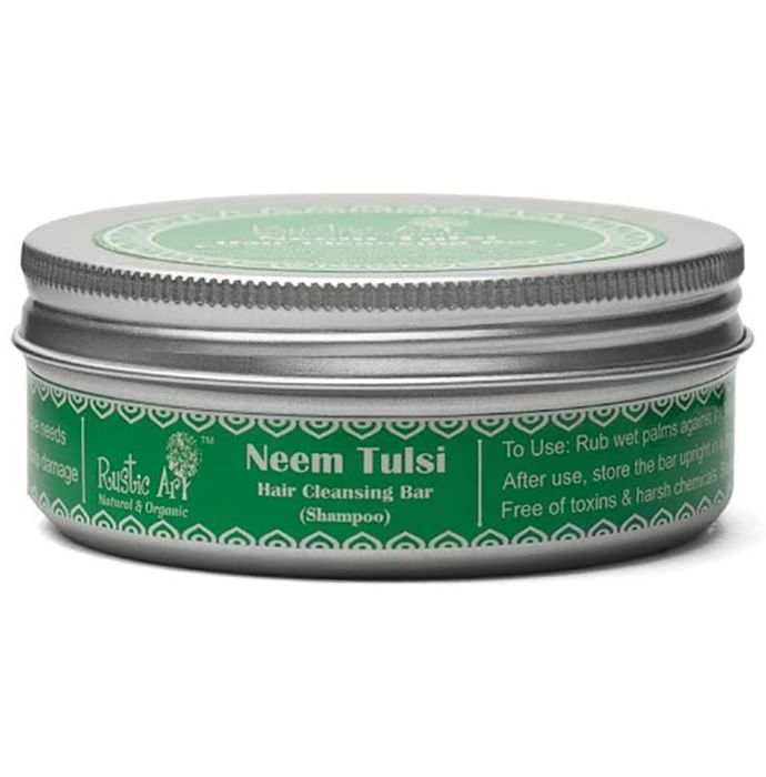 Rustic Art Neem Tulsi Hair Cleansing Bar