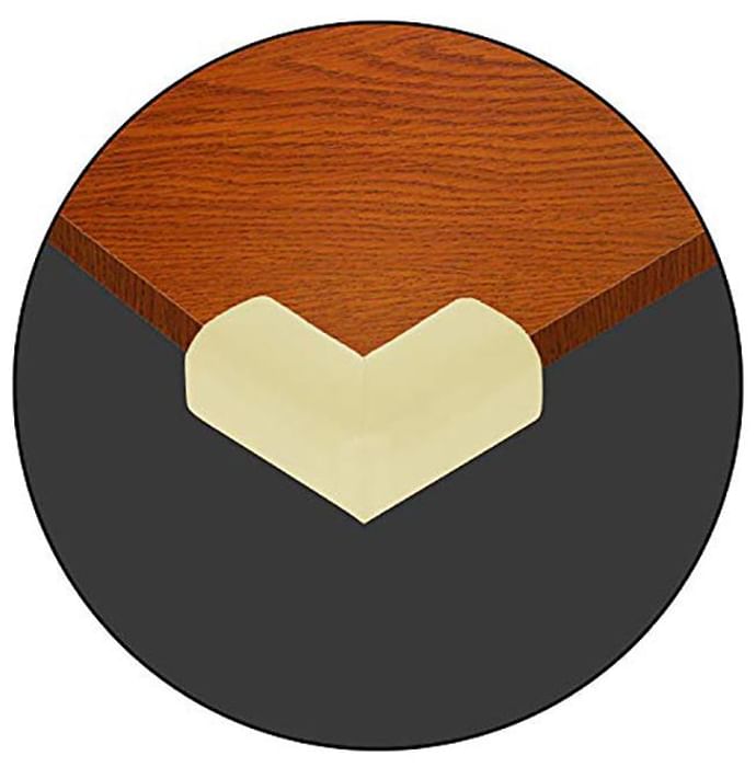 Safe-O-Kid High Quality High Density L-Shaped Extra Thick Nbr Corner Cushions Large Beige