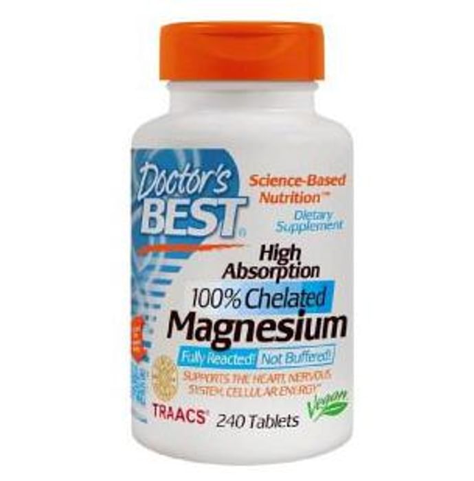 Doctor's Best High Absorption 100% Chelated Magnesium Tablet