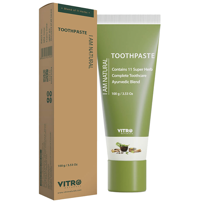 Vitro Naturals I Am Natural Toothpaste for Tooth Care