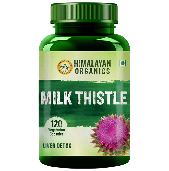 Himalayan Organics Milk Thistle 800mg Vegetarian Capsule