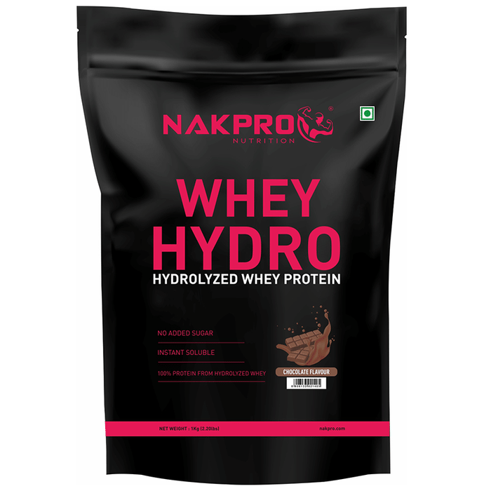 Nakpro Nutrition Whey Hydro Hydrolyzed Whey Protein Powder Chocolate
