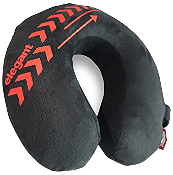 Elegant Arrow Travel Pillow Black