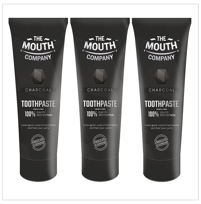 The Mouth Company Charcoal Toothpaste (75gm Each)
