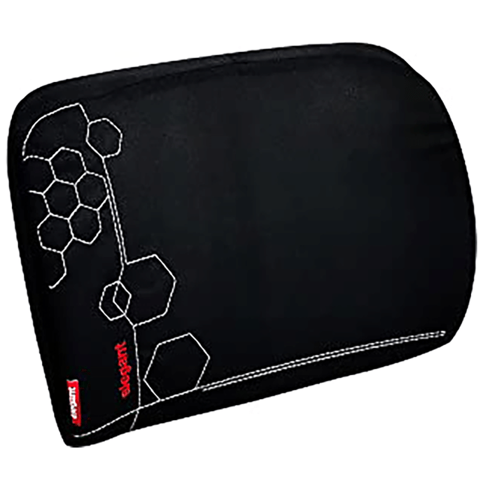 Elegant Zig Memory Foam Lumber Support Black