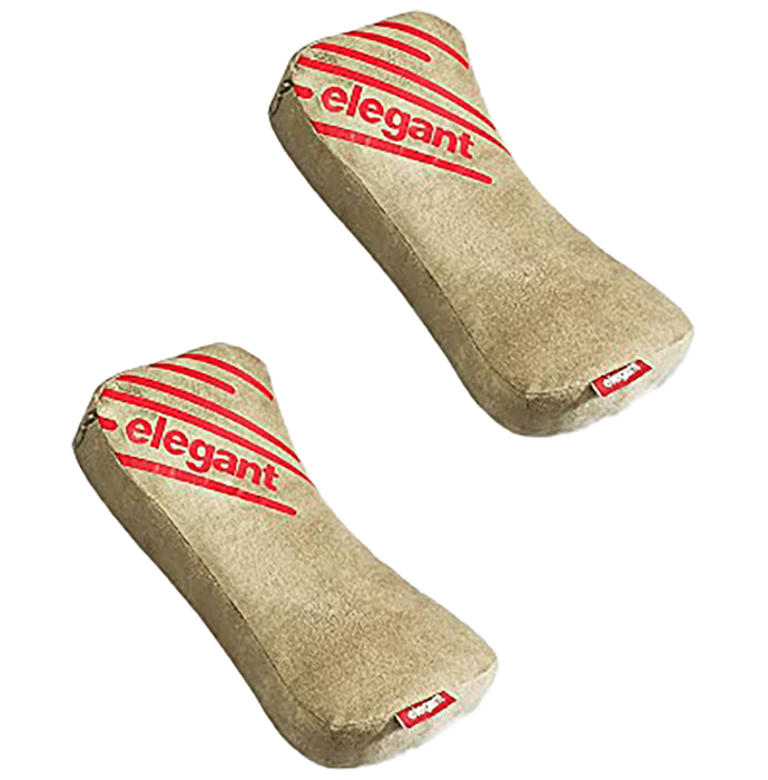 Elegant Cross Neck Support Beige
