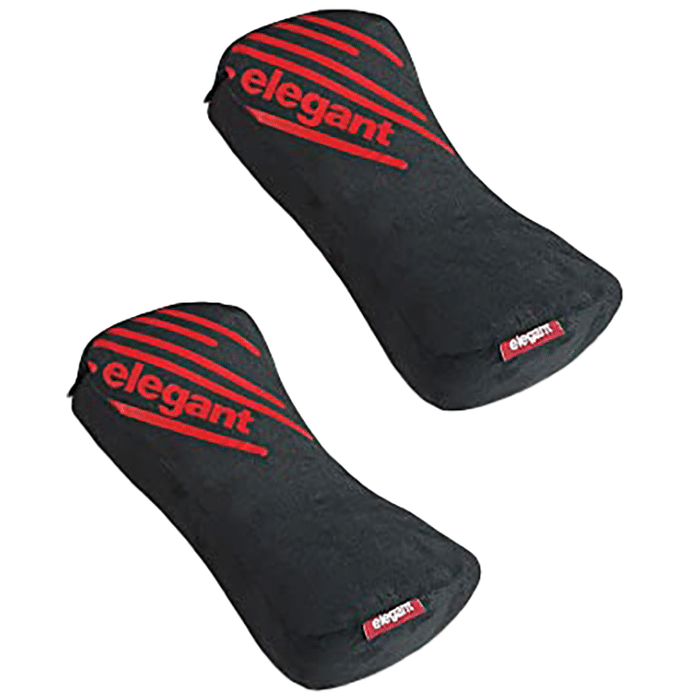 Elegant Cross Neck Support Black