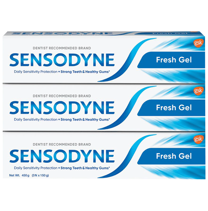 Sensodyne Fresh Gel Sensitive Toothpaste (150gm Each)
