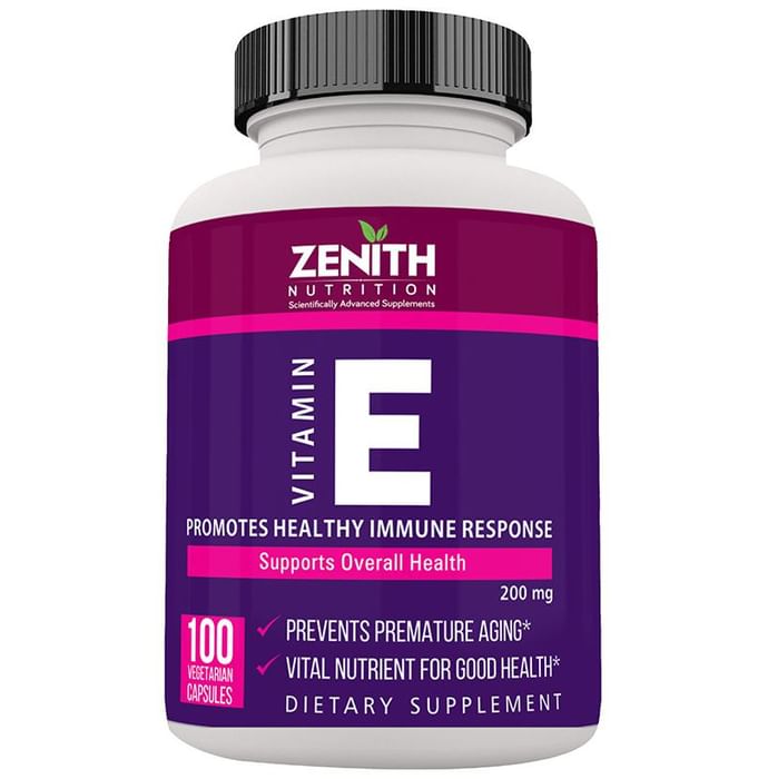 Zenith Nutrition Vitamin-E 200mg Capsule