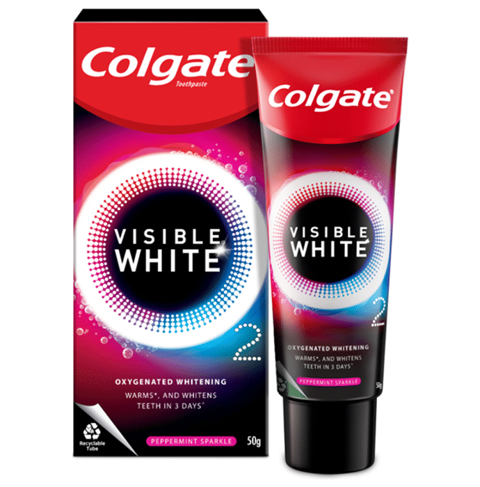Colgate Visible White O2 Toothpaste Peppermint Sparkle