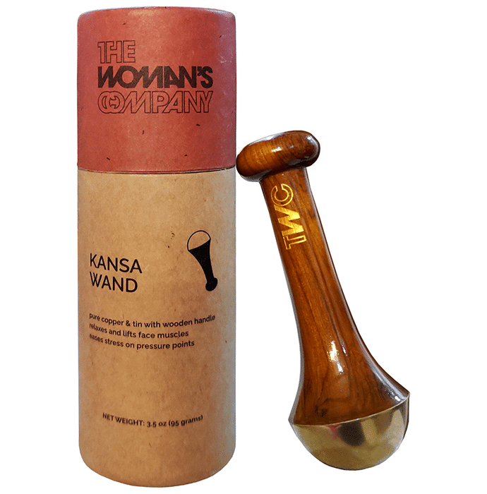 The Woman's Company Kansa Wand Face, Foot & Body Massager Brown