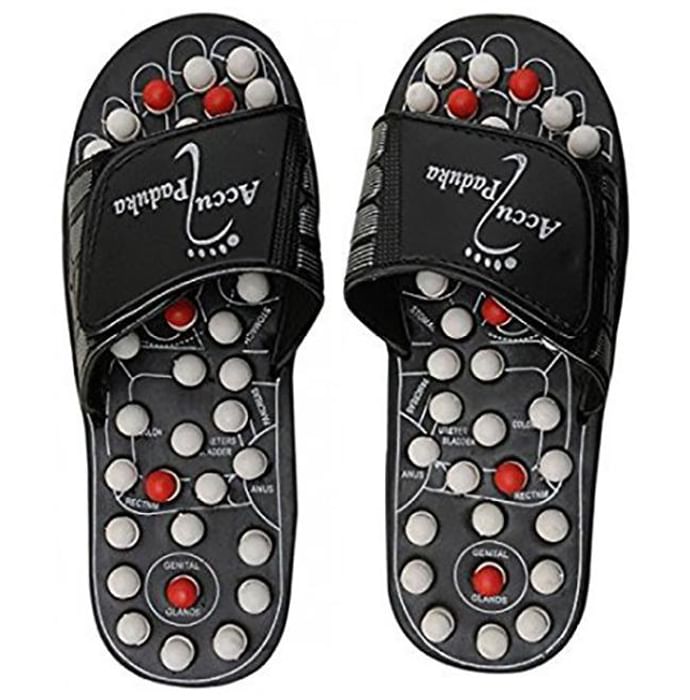Dominion Care Spring Acupressure and Magnetic Therapy Paduka Slippers Size 7