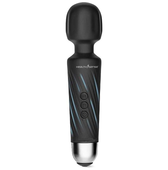 Health Sense HM 260 Magic-Vibe Cordless Rechargeable Handheld Body Massager Black