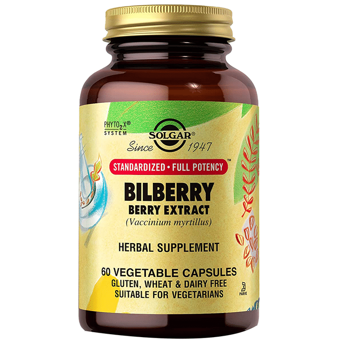 Solgar Bilberry Berry Extract Vegetable Capsule