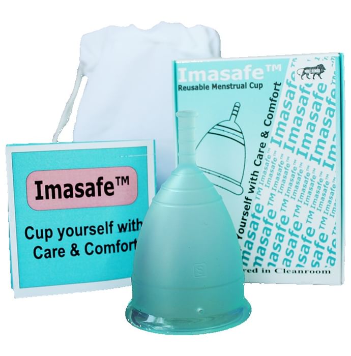 Imasafe Reusable Menstrual Cup Aqua Green