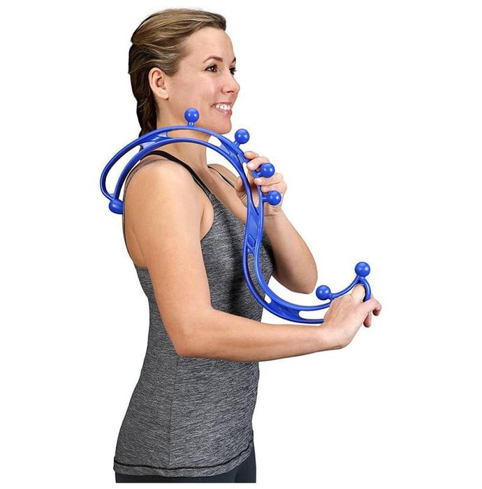 Backjoy Trigger Point Handheld Self Massager Blue