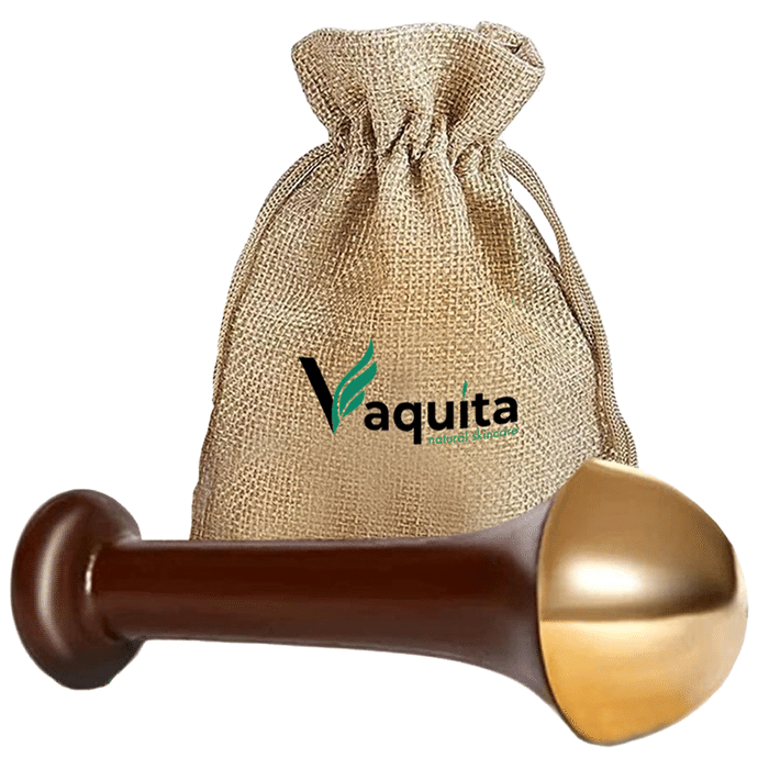 Vaquita Kansa Wand Bronze Capped Face Foot body Massager