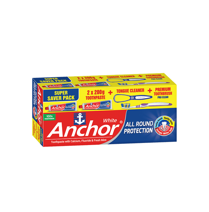 Anchor White Toothpaste Kit