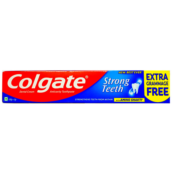 Colgate Strong Teeth Toothpaste with Amino Shakti
