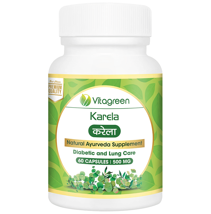Vitagreen Karela 500mg Capsule