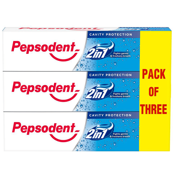 Pepsodent 2in1 Cavity Protection Toothpaste (150gm Each)