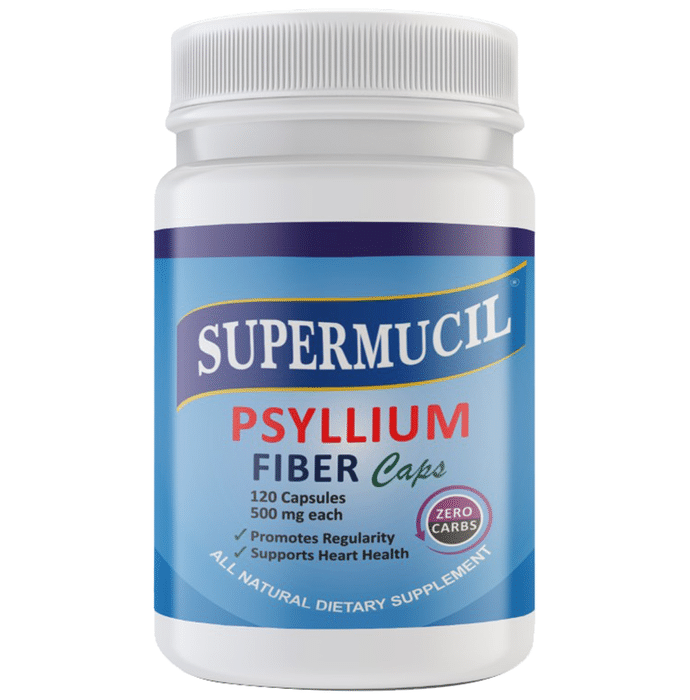 Supermucil Psyllium Fiber 500mg Capsule