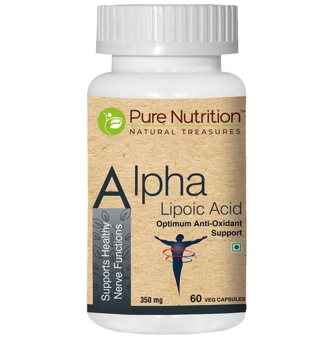 Pure Nutrition Alpha Lipoic Acid 350mg Veg Capsule
