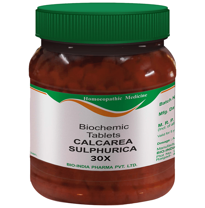 Bio India Calcarea Sulphurica Biochemic Tablet 30X