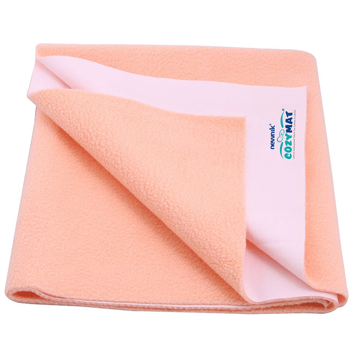 Newnik Cozymat, Dry Sheet (Size: 70cm X 100cm) Medium Peach