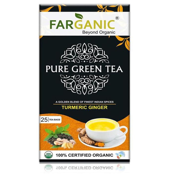 Farganic Pure Green Tea Turmeric Ginger