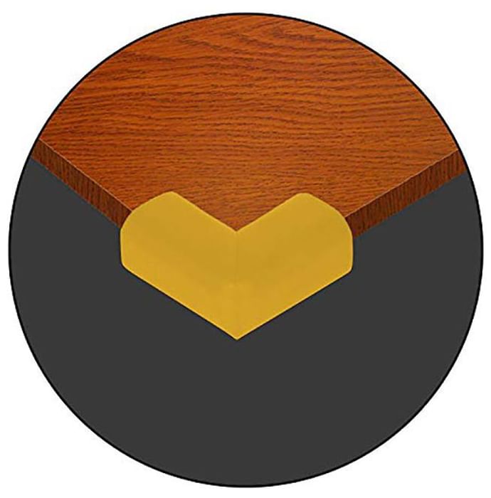 Safe-O-Kid High Quality High Density L-Shaped Extra Thick Nbr Corner Cushions Large Yellow