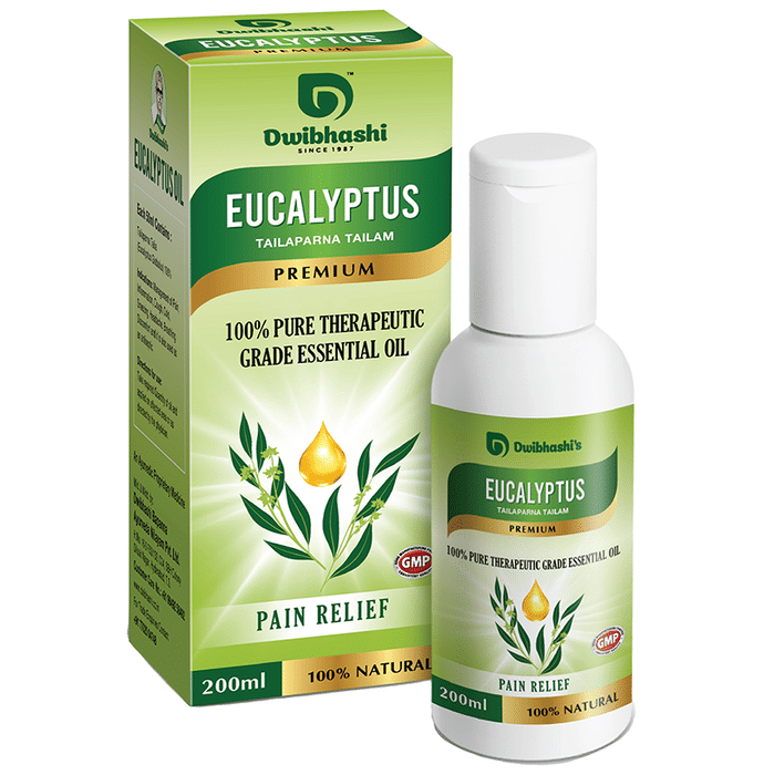 Dwibhashi Eucalyptus Tailaparna Tailam 100% Pure Therapeutic Grade Essential Oil