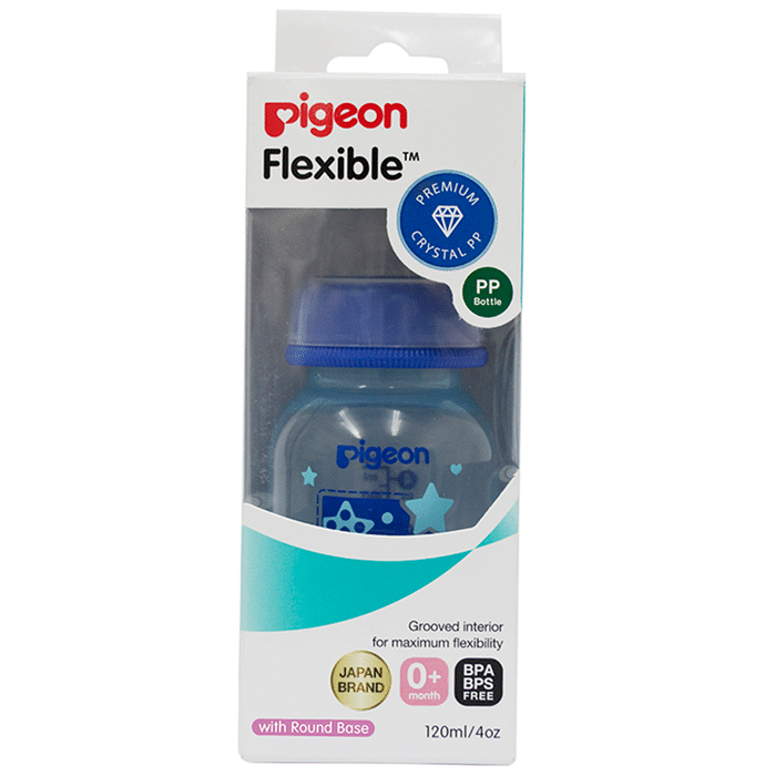 Pigeon Peristaltic Clear Nursing Bottle Rpp for Boy Blue