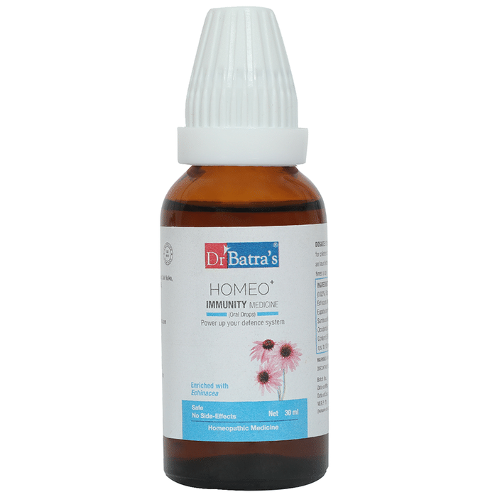Dr Batra's Homeo+ Immunity Medicine Oral Drops (30ml Each)