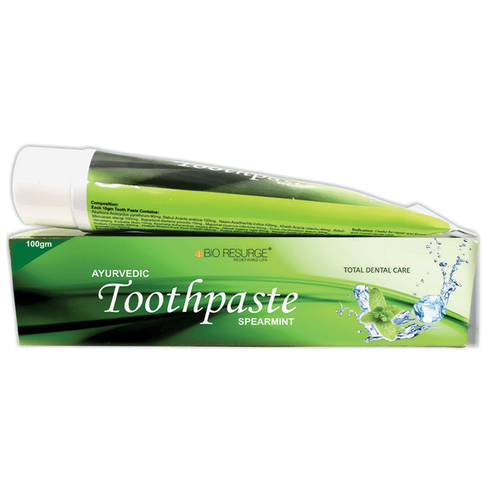 Bio Resurge Ayurvedic Toothpaste (100gm Each) Spearmint
