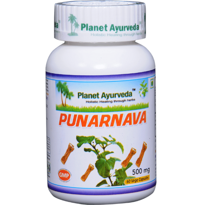 Planet Ayurveda Punarnava 500mg Capsule
