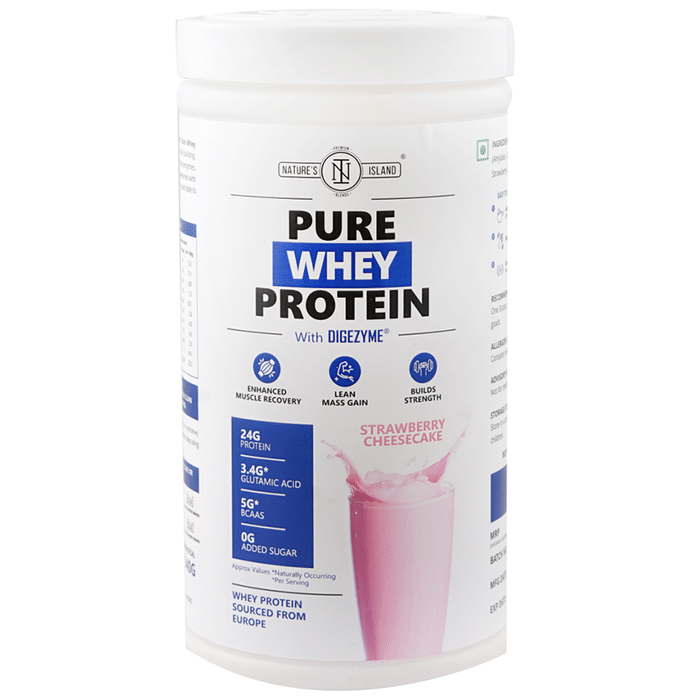 Nature's Island Pure Whey Protein Powder Strawberry Cheese Cake
